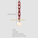 Axya Glass Chain Pendant Light for Restaurant, Clothing Store, and Children's Room