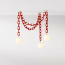 Axya Glass Chain Pendant Light for Restaurant, Clothing Store, and Children's Room