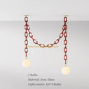 Axya Glass Chain Pendant Light for Restaurant, Clothing Store, and Children's Room