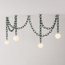 Axya Glass Chain Pendant Light for Restaurant, Clothing Store, and Children's Room