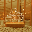 Axyaa Personalized Kids USB Night Light and Name Lamp for Nursery Bedroom Wall Decor