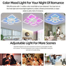 Axyaa LED Pendant Chandelier with Remote Control Dimmable Lighting