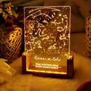 Axyaa Personalized Constellation Chart Lamp for Couples Family Love Gifts