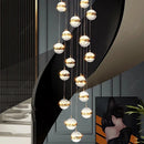 Axyaa Modern Staircase Chandeliers LED Pendant Light Lamps Living Room Hanging Light