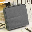 Axyaa Vertical Cosmetic Bag: Portable, Waterproof, Large Capacity Toiletry & Stationery Storage.