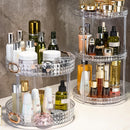 Axyaa Acrylic Makeup Organizer Rotating Storage Box for Cosmetics and Skincare