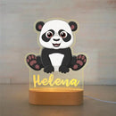 Axyaa Custom Name Children's Animal Night Light - Personalized Acrylic Lamp
