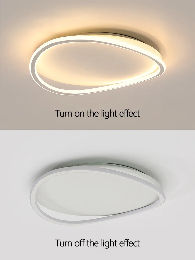 Axyaa Round Master Bedroom LED Ceiling Lamp - Nordic ins Style, Modern Atmosphere