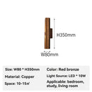 Axyaa Copper LED Wall Lamp: Elegant American Home Decor Light for Living Room, Bedroom, Hallways