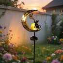 Axyaa Solar Cat Moon Outdoor Garden Lamp Automatic Sensor Decorative Lighting