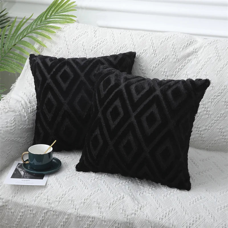Axyaa Plush Cotton Pillow Covers for Home Decor.