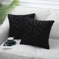 Axyaa Plush Cotton Throw Pillow Covers for Sofa, Bed, and Living Room