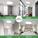 Axyaa LED Ceiling Light: Modern 3 Colors for Kitchen Bedroom Living Room