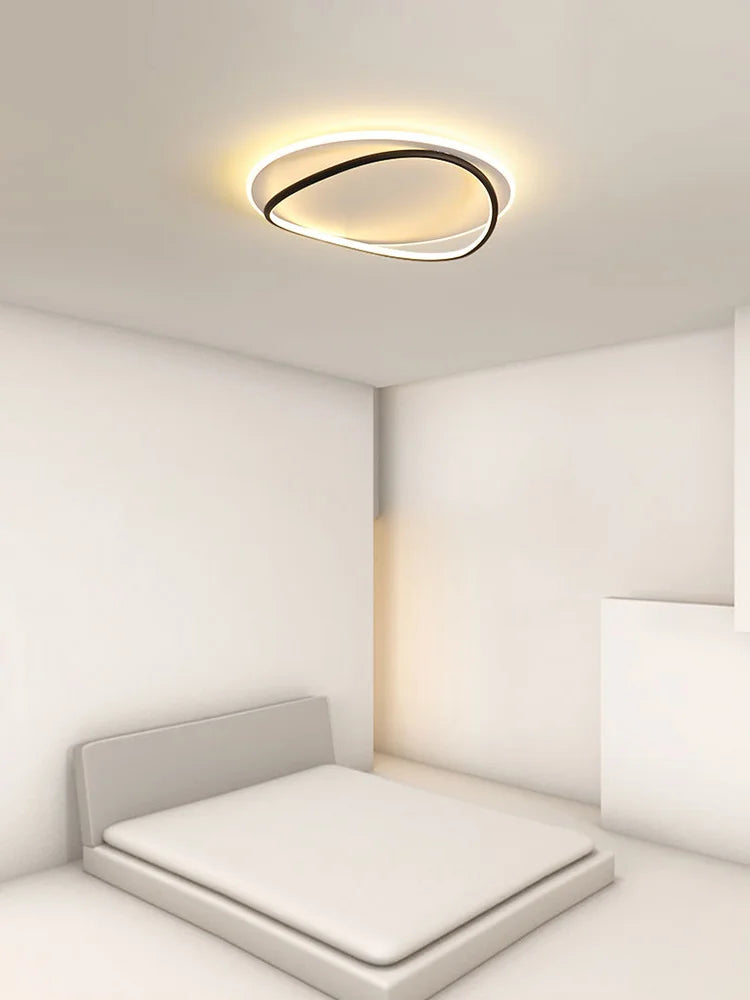 Axyaa Round Master Bedroom LED Ceiling Lamp - Nordic ins Style, Modern Atmosphere