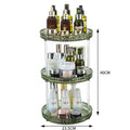 Axyaa Acrylic Makeup Organizer Rotating Storage Box for Cosmetics and Skincare