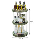 Axyaa Acrylic Makeup Organizer Rotating Storage Box for Cosmetics and Skincare