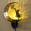 Axyaa Solar Cat Moon Outdoor Garden Lamp Automatic Sensor Decorative Lighting