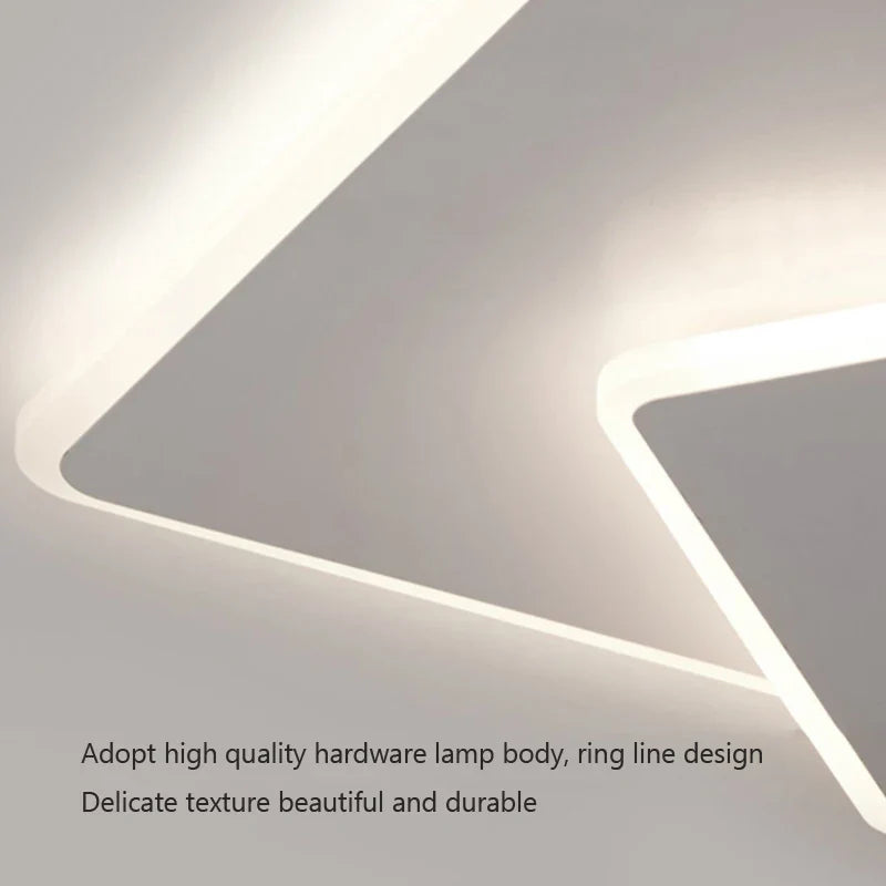 Axya LED Ceiling Lamp: Modern White Chandelier for Home Decor - Bedroom, Living Room, Study, Kitchen