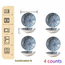 Axyaa Sushi Plate Set - Creative Small Dessert Plate BBQ Hot Pot Fruit Plate (4pcs)