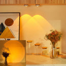 Axyaa Touch LED Cabinet Lights - Sunset Lamp for Kitchen, Bedroom, Closet - Battery Powered Night Light