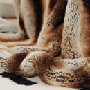 Axyaa Chinchilla Faux Fur Throw Blanket - Soft & Luxurious Sofa Cover