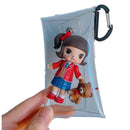 Axyaa Transparent PVC Coin Purse Key Bag for PopMart Toy Dolls