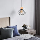 Axyaa Nordic Wood Pendant Light for Modern Industrial Decor