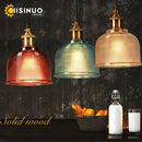 Axyaa Glass Pendant Lights: Creative E27 Hanging Light for Dining Room, Bedroom, Bar & Cafes.
