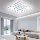 Axyaa Square Ceiling Lamp Modern Chandelier for Bedroom Living Room