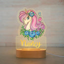Axyaa Custom Name Children's Animal Night Light - Personalized Acrylic Lamp