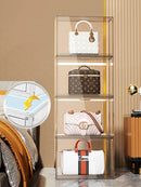 Axyaa Handbag Organizer Closet Storage Box Transparent Dust-proof Showcase Holder Females Luxe Gift