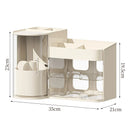 Axyaa Desktop Cosmetic Storage Box with Drawer - Large Capacity Organizer for Skincare and Makeup