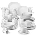 Axyaa Elisa 50-Piece Tableware Set - Cups, Plates, Bowls, Mugs, Egg Cups, Saucers