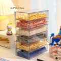 Axyaa Kids Toy & Craft Organizer Box - Clear Plastic Storage for Toys & Cosmetics
