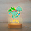 Axyaa Custom Name Children's Animal Night Light - Personalized Acrylic Lamp