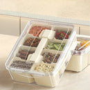 Axyaa Square Food Tray with Removable Mini Box for Max Capacity