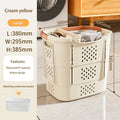 Axyaa Collapsible Laundry Basket with Handles and Side Containers - Space-Saving Solution