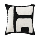 Embroidered Tufted Cushion Cover in Neutral Tones by Axyaa