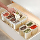 Axyaa Square Food Tray with Removable Mini Box for Max Capacity