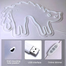 Axyaa Cat LED Neon Sign for Wall Decor and Party, Halloween Gift