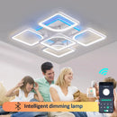 Axyaa Modern LED Ceiling Chandelier for Living Room Bedroom Kitchen, Decorative Lighting