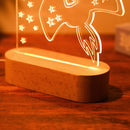 Axyaa Personalized Kids USB Night Light and Name Lamp for Nursery Bedroom Wall Decor
