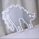 Axyaa Cat LED Neon Sign for Wall Decor and Party, Halloween Gift