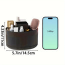 Axyaa 360° Rotating Makeup Organizer for Countertop with Brush and Lipstick Holders