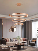 Axyaa Modern Ring Chandelier LED Lights for Dining Room and Bedroom