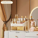 Axyaa Large Capacity Makeup & Jewelry Storage Box: Transparent, Multi-layer Desktop Organizer