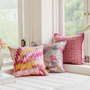 Axyaa Boho Retro Diamond Parrots Feathers Cushion Cover 45x45cm