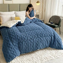 Axyaa Winter Weighted Blanket King Size Artificial Lamb Wool Soft Comforter