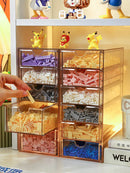 Axyaa Kids Toy & Craft Organizer Box - Clear Plastic Storage for Toys & Cosmetics