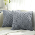 Axyaa Soft Velvet Throw Pillow Cover 40x40cm Solid Decor Square Cushion Case